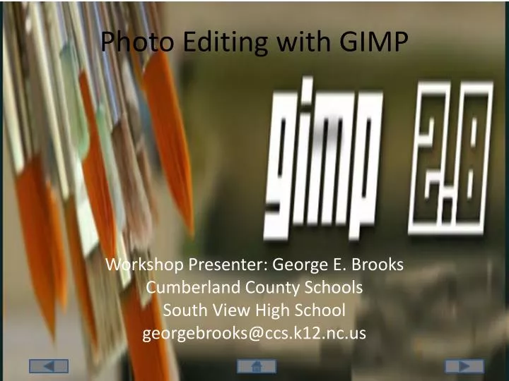 photo editing with gimp