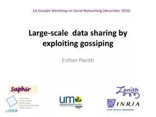 Large-scale data sharing by exploiting gossiping