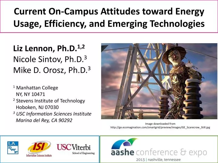 current on campus attitudes toward energy usage efficiency and emerging technologies