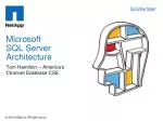 Microsoft SQL Server Architecture - slide 1