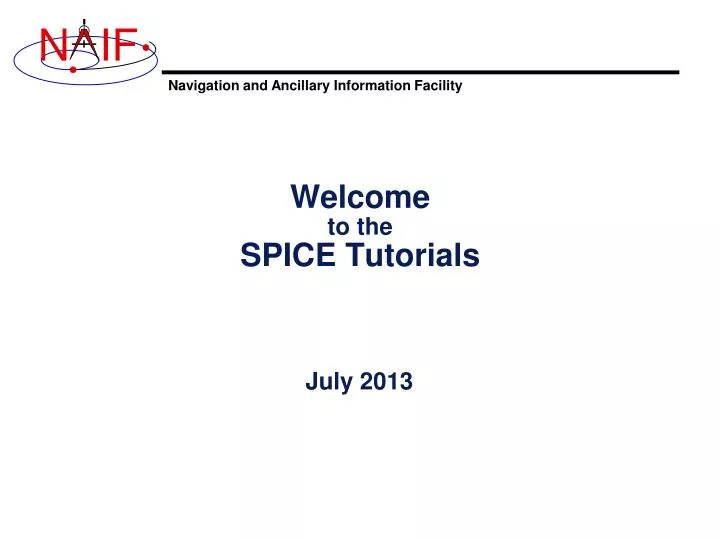 welcome to the spice tutorials