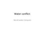Water conflict: - slide 1