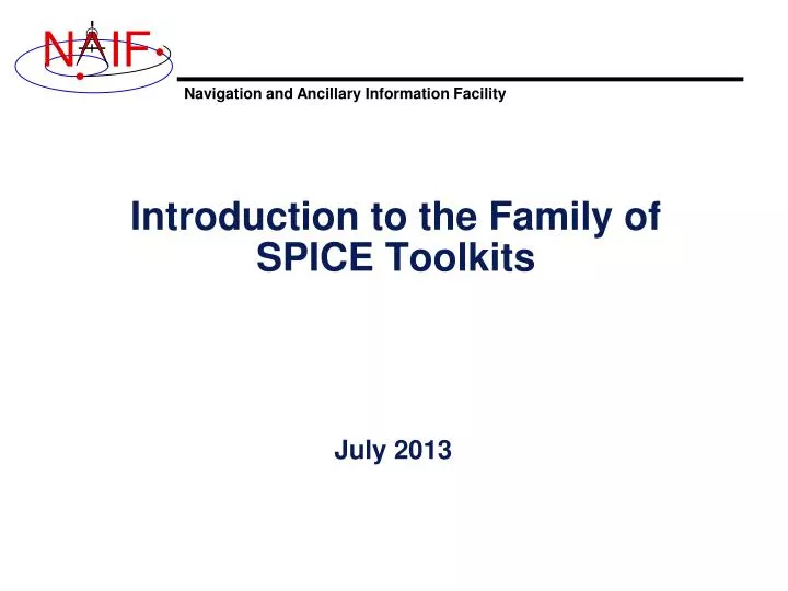 introduction to the family of spice toolkits