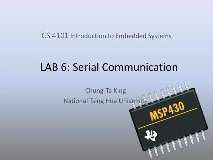 lab 6 serial communication