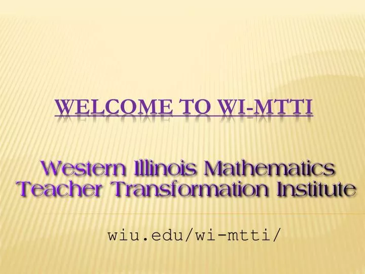 welcome to wi mtti