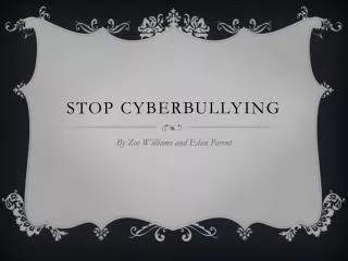 Stop Cyberbullying