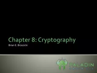 Chapter 8: Cryptography
