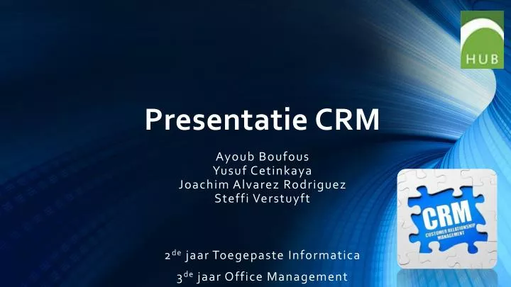 presentatie crm