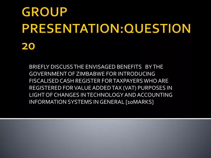 group presentation question 20