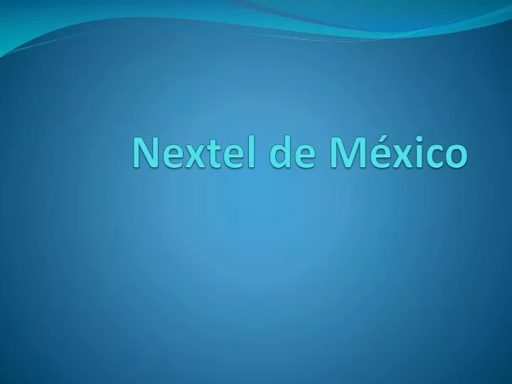 nextel de m xico