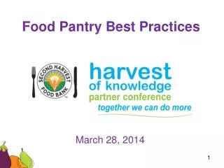 Food Pantry Best Practices