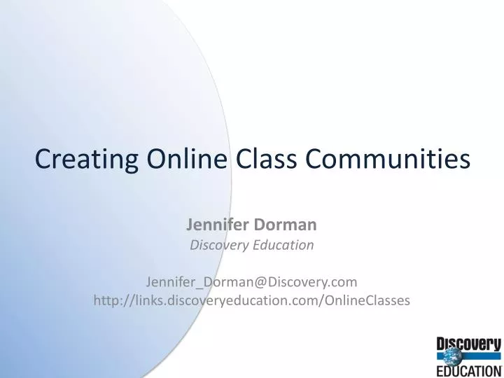 creating online class communities