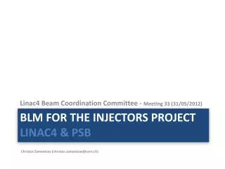 BLM for the Injectors project LINAC4 &amp; PSB