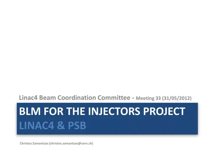 blm for the injectors project linac4 psb