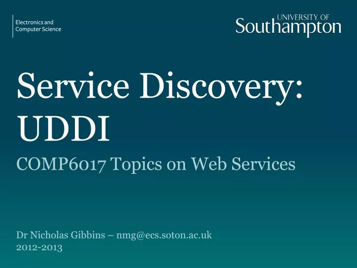 service discovery uddi