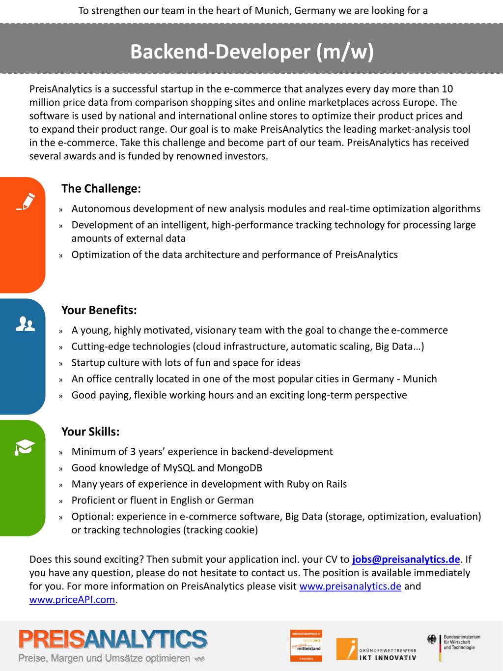 PPT - Backend-Developer (m/w) PowerPoint Presentation, free download ...