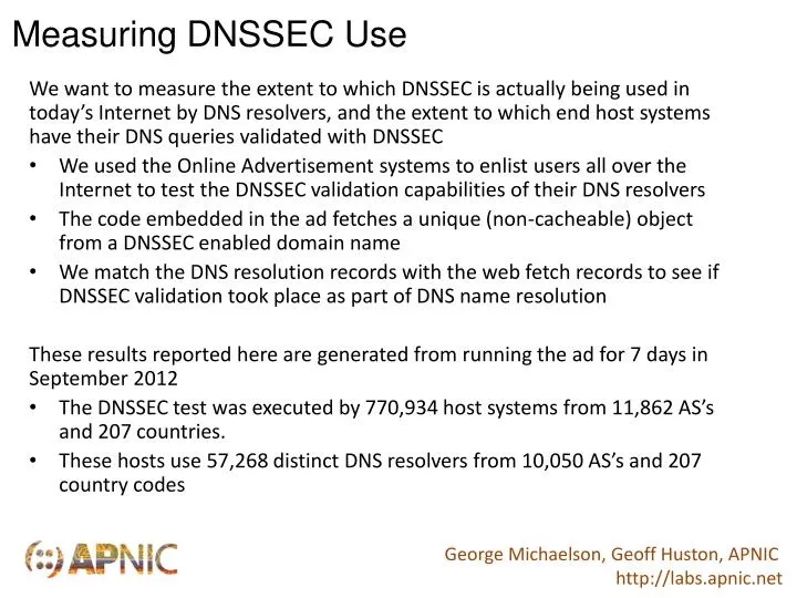 measuring dnssec use