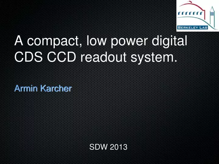 a compact low power digital cds ccd readout system