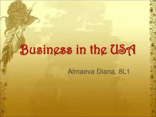 Business in the USA