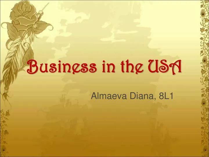 business in the usa