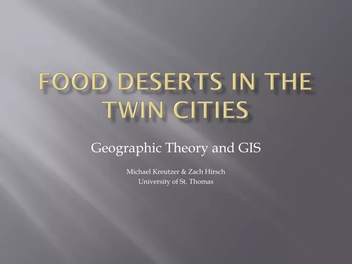 food deserts in the twin cities