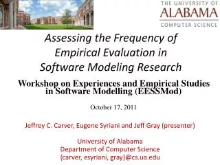 Assessing the Frequency of Empirical Evaluation in Software Modeling Research