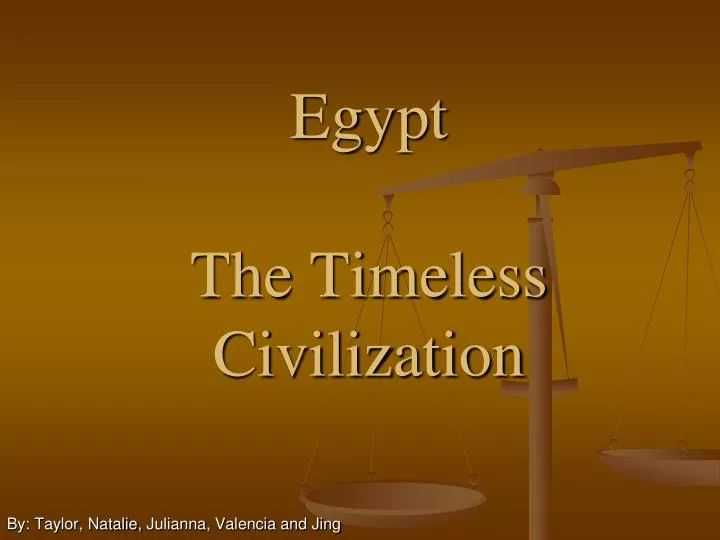 egypt the timeless civilization