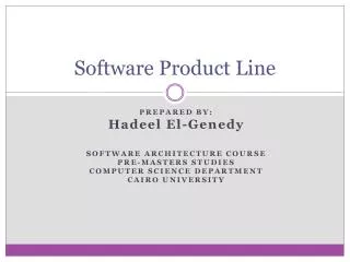 Software Product Line