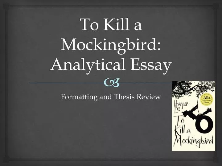 to kill a mockingbird analytical essay