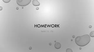 Homework