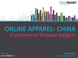 ONLINE APPAREL- CHINA