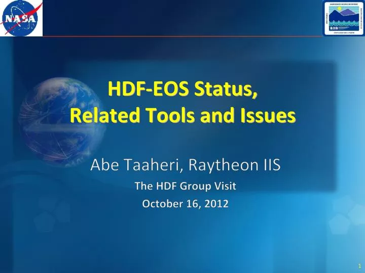 hdf eos status related tools and issues