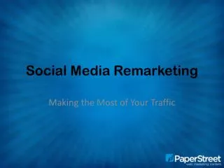 Social Media Remarketing