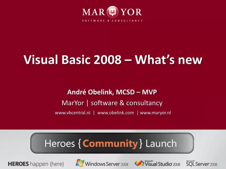 visual basic 2008 what s new
