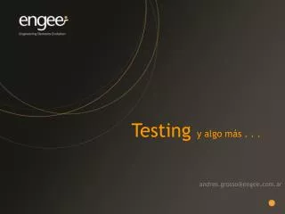 testing y algo m s