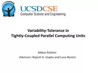 Variability-Tolerance in Tightly-Coupled Parallel Computing Units