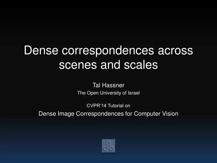 dense correspondences across scenes and scales