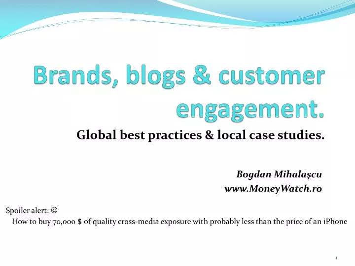 brands blogs customer engagement
