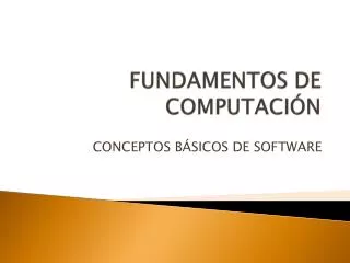 fundamentos de computaci n