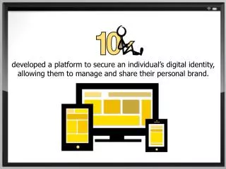 developed a platform to secure an individual’s digital identity, allowing them to manage and share their personal brand.