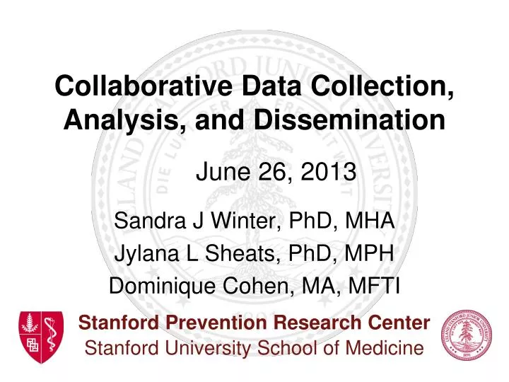 collaborative data collection analysis and dissemination