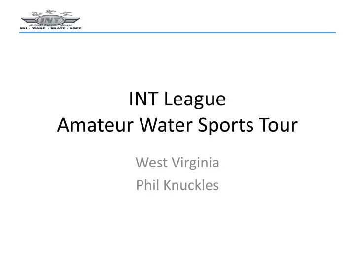 int league amateur water sports tour