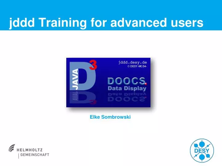 jddd training for advanced users