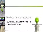 Technical Training Part 3 Communication - slide 1