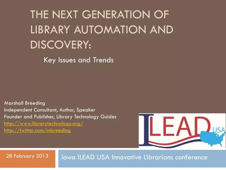 the next generation of library automation and discovery