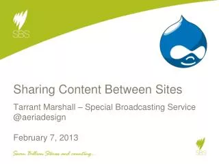 Sharing Content Between Sites