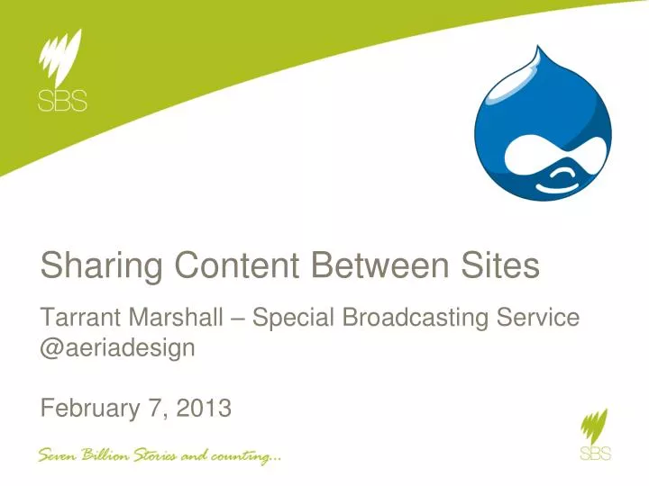 sharing content between sites