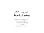 PID control. Practical issues - slide 1