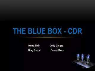 The Blue Box - CDR