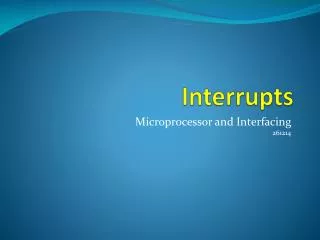 Interrupts